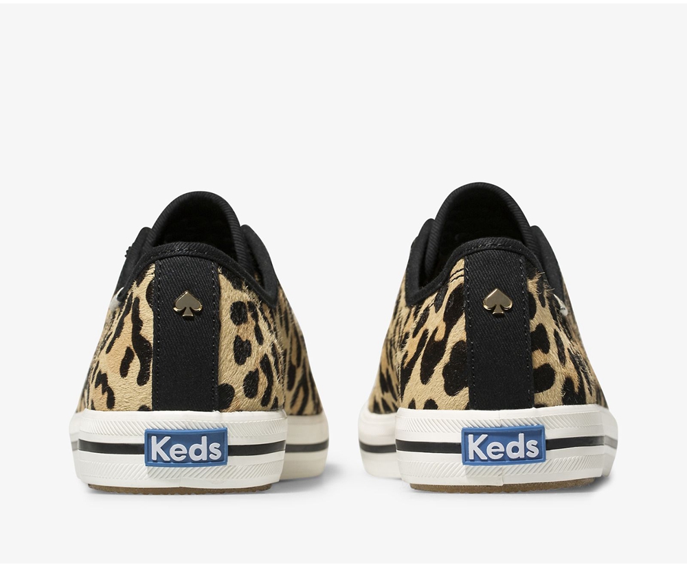 Keds Sneaker Damen Leopard - Kate Spade New York Kickstart Calf Hair - XIB-763840